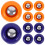 Table Top Shuffleboard Game Set Assorted Color 20 Pcs 1
