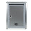 aluminum alloy wall-mounted suggestion box ballot security silver grey 2