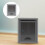aluminum alloy wall-mounted suggestion box ballot security silver grey 11