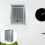 aluminum alloy wall-mounted suggestion box ballot security silver grey 5
