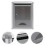aluminum alloy wall-mounted suggestion box ballot security silver grey 10