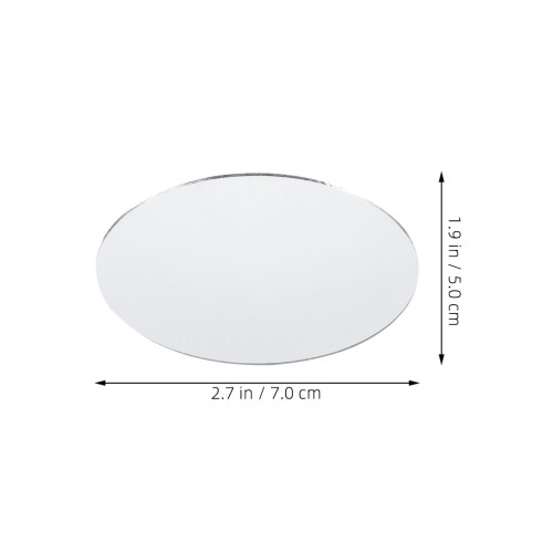 10 Pcs Oval Lens Mirror Decoration Mirrors For Makeup Make- 1
