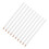 Wood Drawing Pencils White 10pcs 6.9in 10
