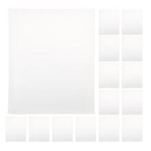 300set White Foam Pouch Packaging Bags For Glass