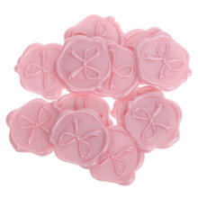 12 Pcs Bow Wax Seal Baby Bows Mini Sticker Dried Floral Stickers