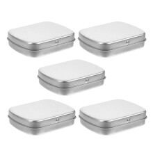 5 Pcs Portable Storage Box Candy Boxes Packaging Mini Tins With Lids
