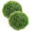 Outdoor Decor Artificial Grass Balls Green 2pcs 10