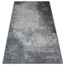 Carpet ACRYLIC YAZZ 6076 CRACKED CONCRETE blue / grey 80x150 cm