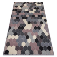 Carpet HEOS 78537 grey / pink / cream HEXAGON 120x170 cm