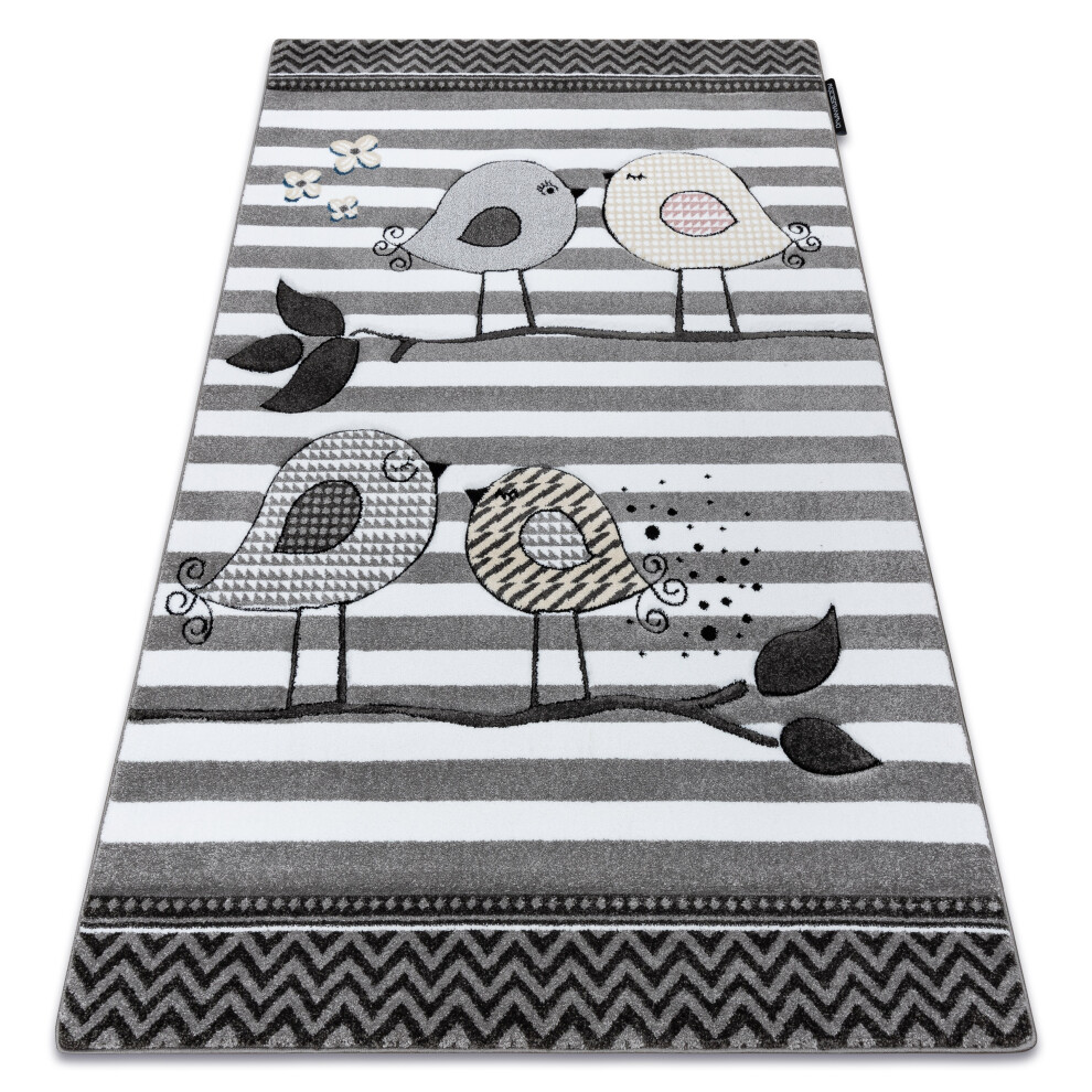 Rugsx Carpet Petit Birds Grey 160X220 Cm