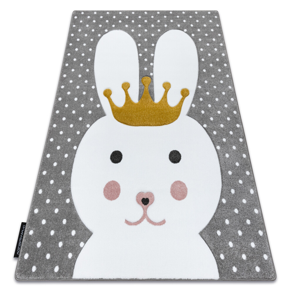 Carpet Petit Bunny Rabbit 200X290 Cm Grey Rugsx