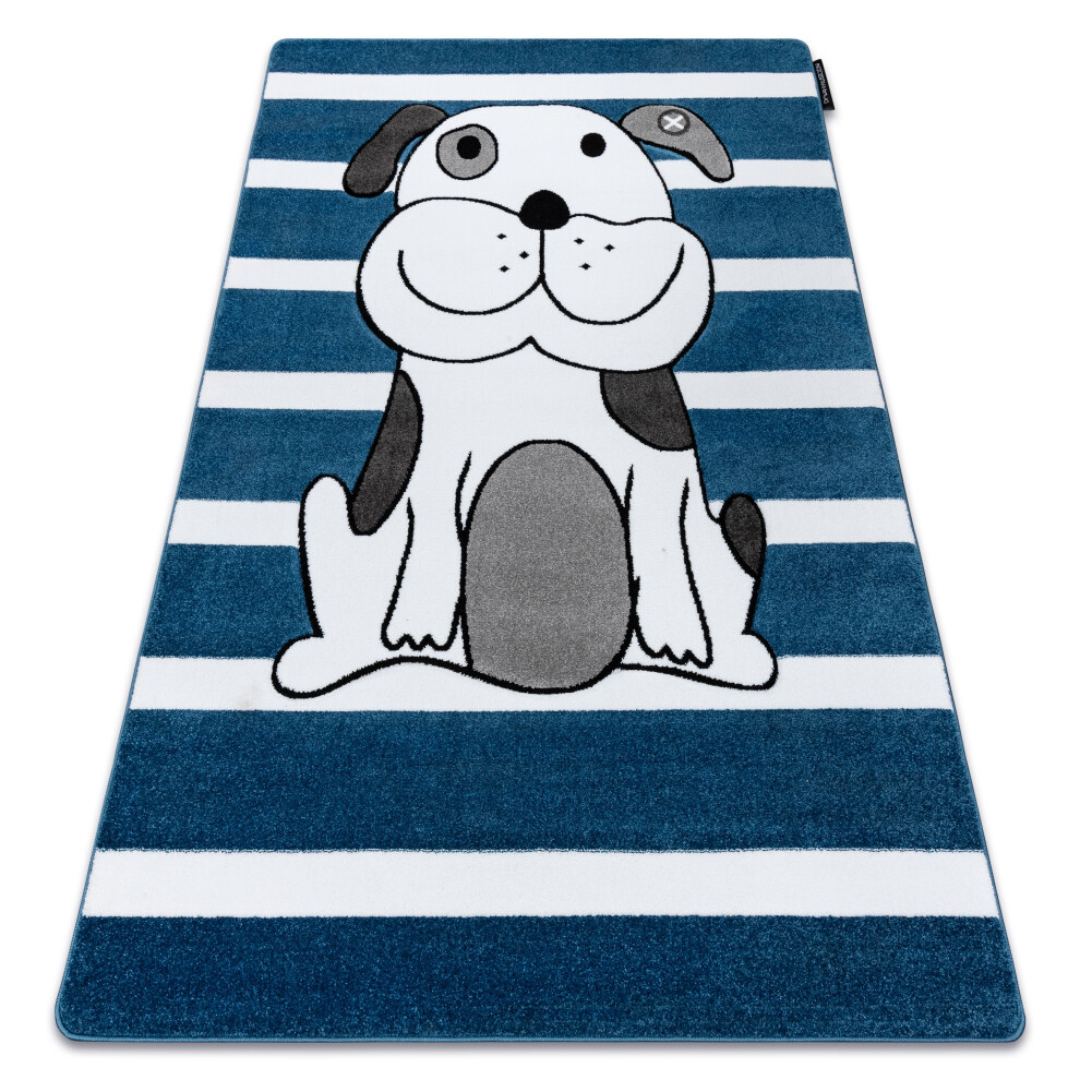 Carpet Petit Puppy 160X220 Cm Blue Rugsx