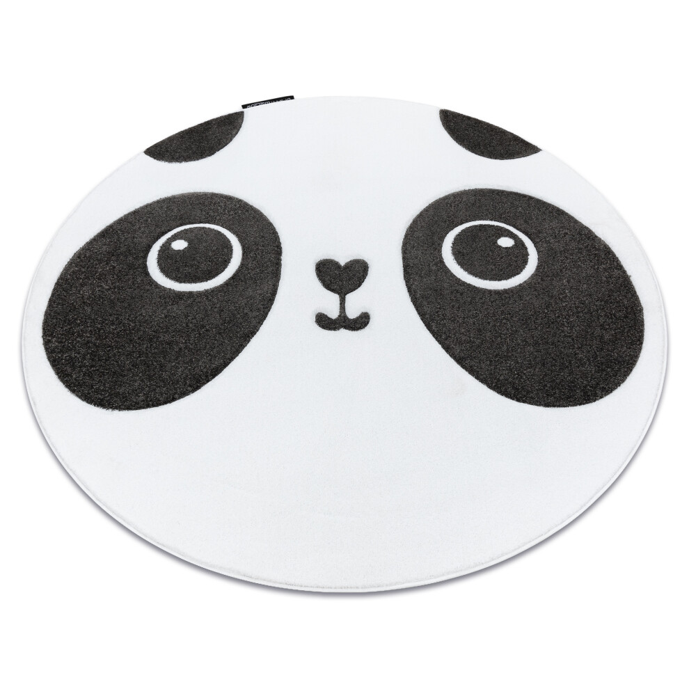 Carpet Petit Panda Circle Circle 160 Cm White Rugsx
