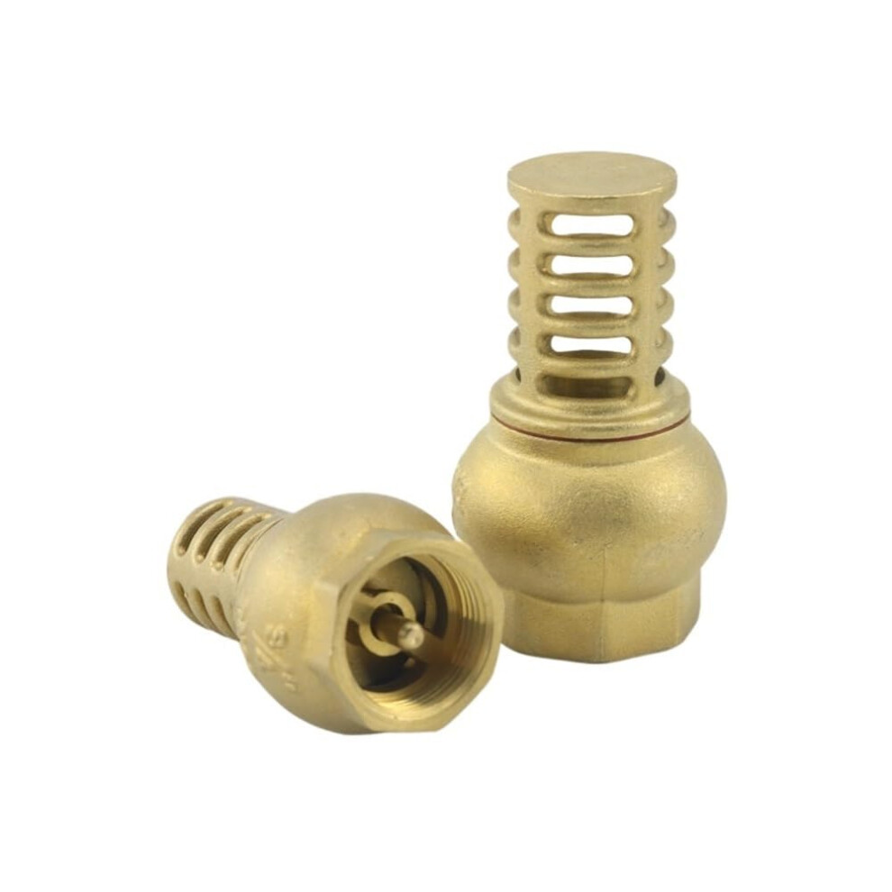 Brass Foot Valve With Female Threads For Water Oil Pumps Dn15 Dn20 Dn25 Strainer Filter 1/2 3/4 1 Inch 9084446039436