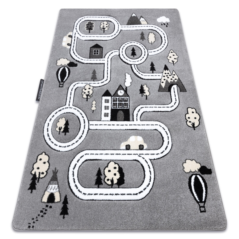 Rugsx Carpet Petit Town Streets Grey 160X220 Cm