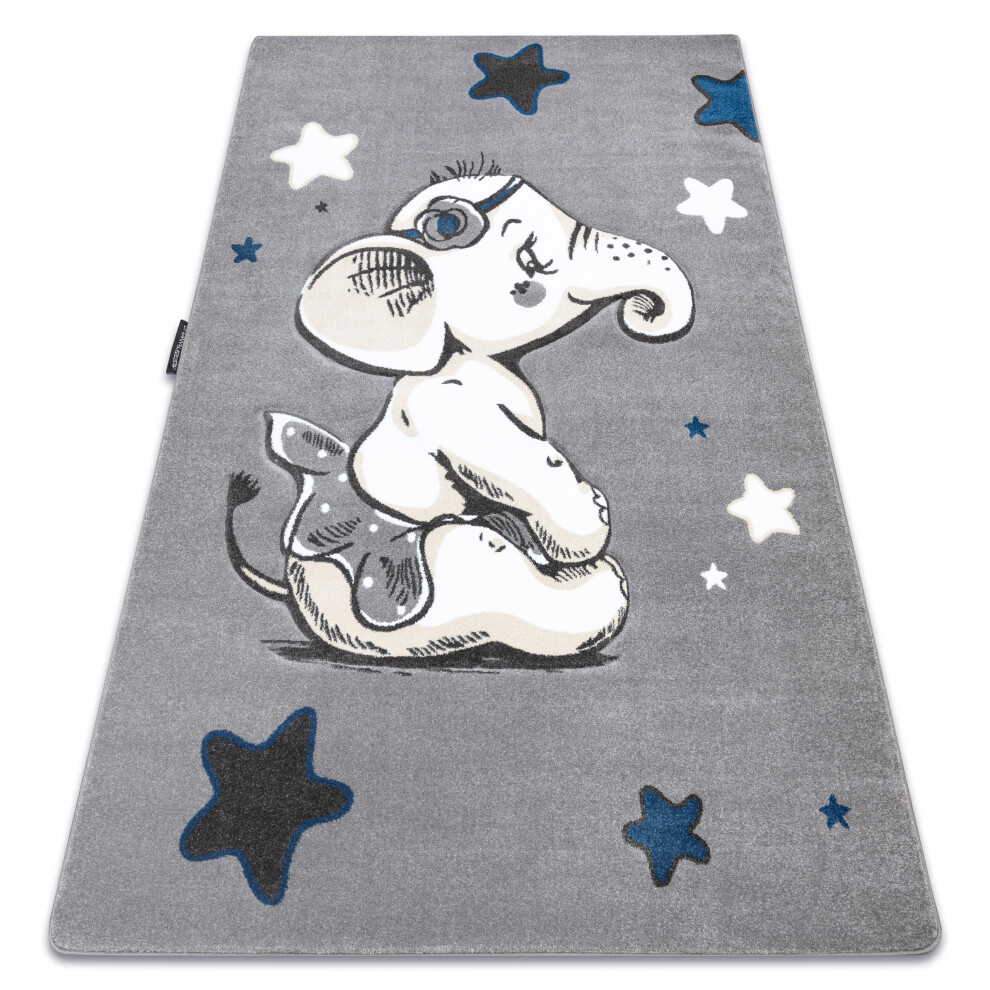 Rugsx Carpet Petit Elephant Stars Grey 180X270 Cm