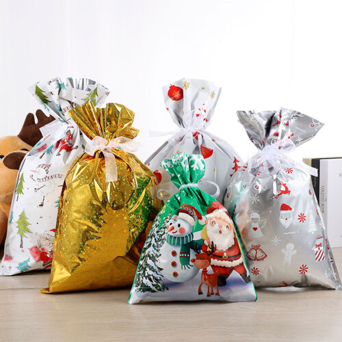 (30pcs) Christmas Gift Bag Christmas Sacks Reusable Present Bag 1