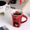 (red) Practical Ceramic Mug Set With Accessories For Parties And Holiday 3