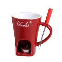 (red) Practical Ceramic Mug Set With Accessories For Parties And Holiday