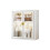 (white, two layers) Non Perforated Wall Storage Cabinet Upgraded Large Space Stable 1