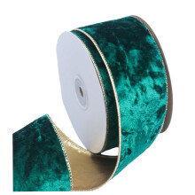 (E) Red Wired Ribbon For Christmas Wreath And Gift Wrapping Craft 9m10