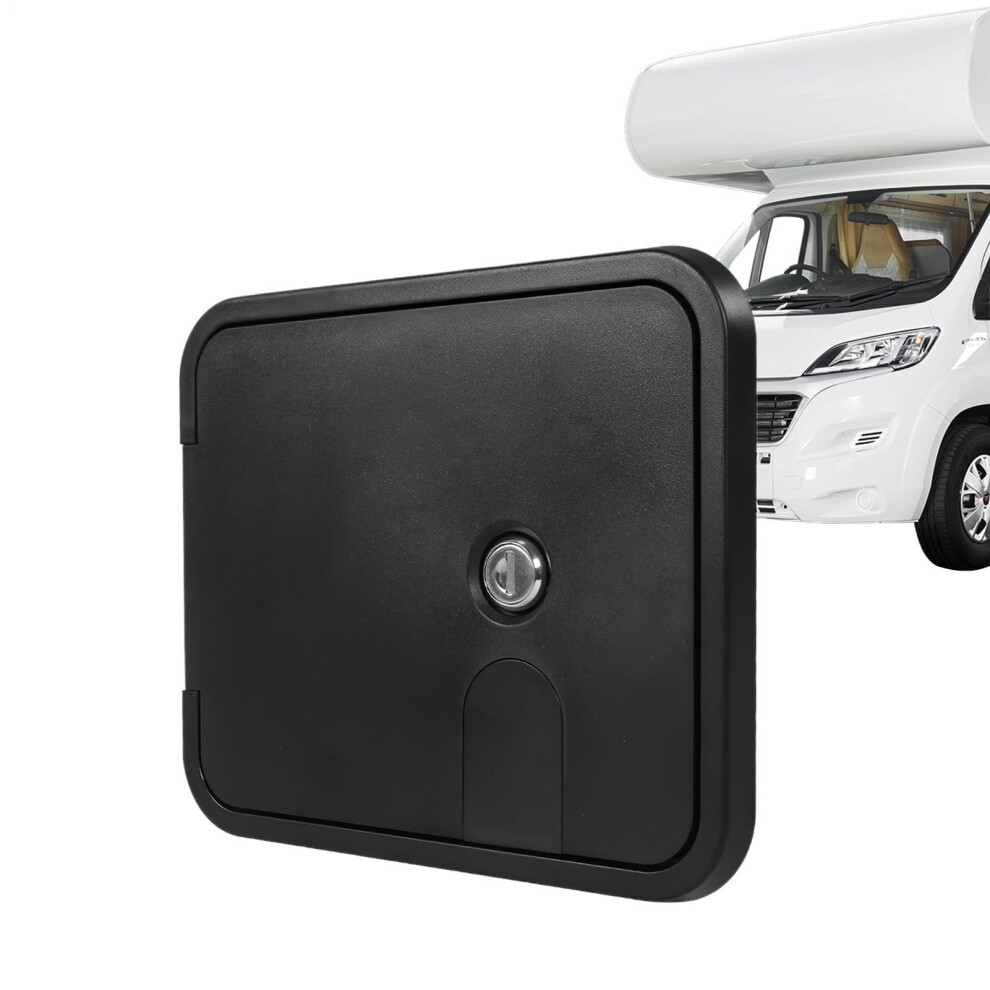 Waterproof Access Door 011184 Rv Hatch For Van Conversion Hatch Cover For Water Tank Electric Cable Gas Storage Black 9354506864484