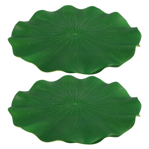 6 Pcs Faux Lotus-Leaf Floating Pond Decor