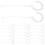 5000 Pcs Labels Tags Hook Glue Needle 5.00x1.00x0.10cm White 11