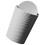 Swing Lid Trash Can Round Plastic Grey 1pack For Bedroom 5