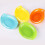 12pcs leaf shape fruit trays green food serving storage plates 6