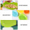 12pcs leaf shape fruit trays green food serving storage plates 10
