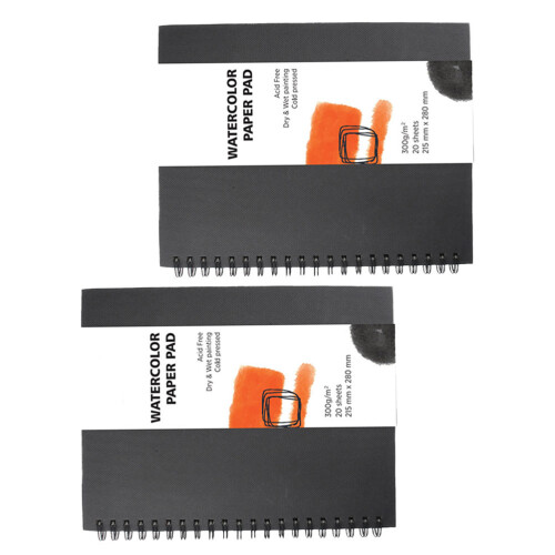 2 Pcs Drawing Book Removable Pages Dry Media
