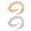 2 Pcs 30cm Chain Straps for Handbags Replacement Golden Silver 10