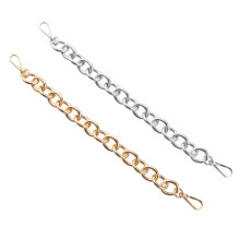 2 Pcs 30cm Chain Straps for Handbags Replacement Golden Silver