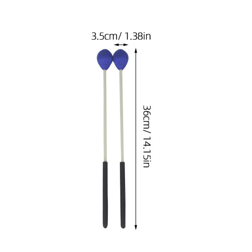 1pair Percussion Marimba Sticks With Durable Yarn Head 2