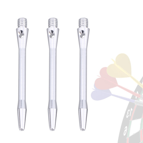 3pcs 4.5mm aluminum dart shafts with thread (silver) 2