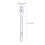 3pcs 4.5mm aluminum dart shafts with thread (silver) 2