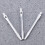 3pcs 4.5mm aluminum dart shafts with thread (silver) 11