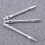 3pcs 4.5mm aluminum dart shafts with thread (silver) 9