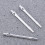 3pcs 4.5mm aluminum dart shafts with thread (silver) 4