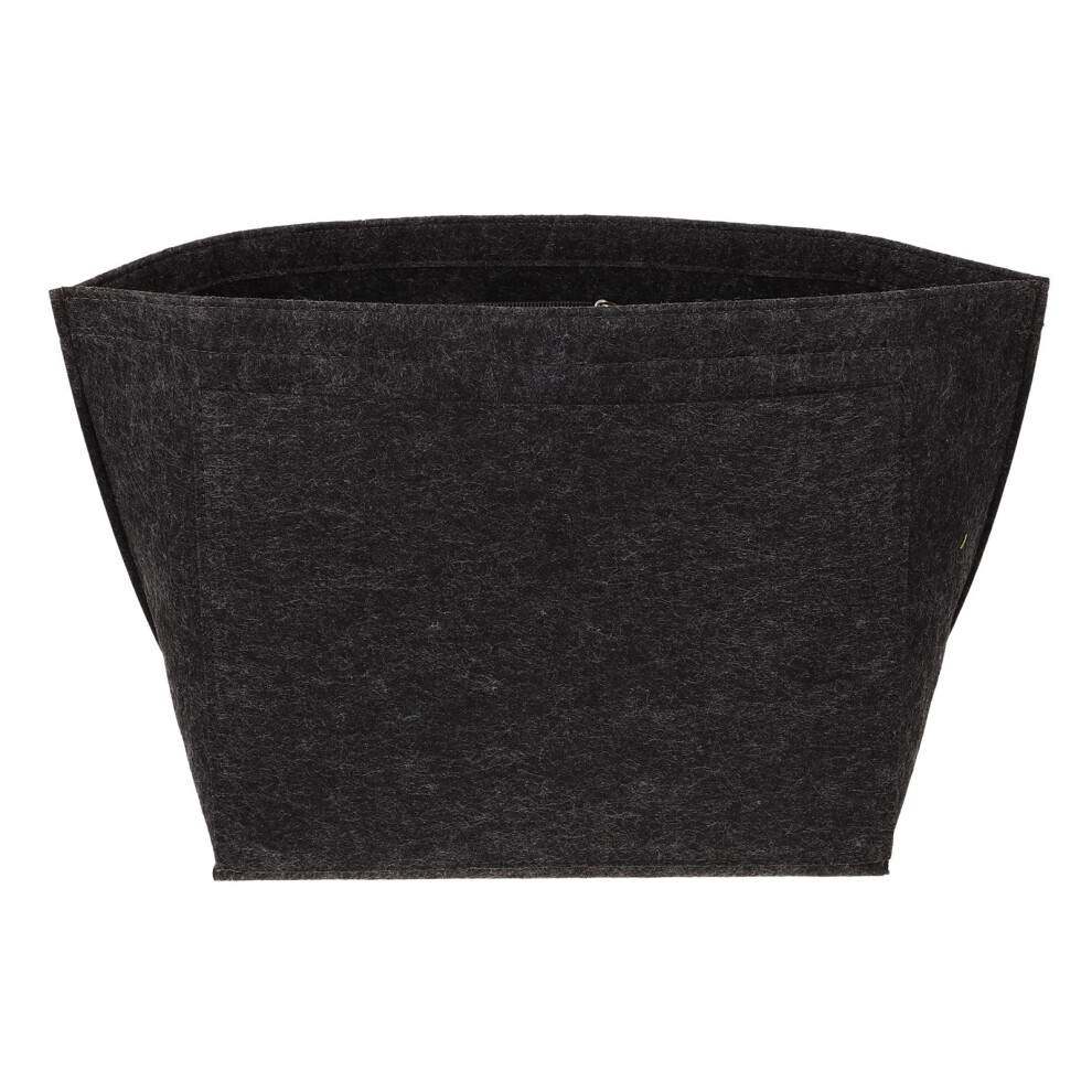 Villcase Dark/Grey Cosmetics Bag Felt Purse Organizer 1 Pcs
