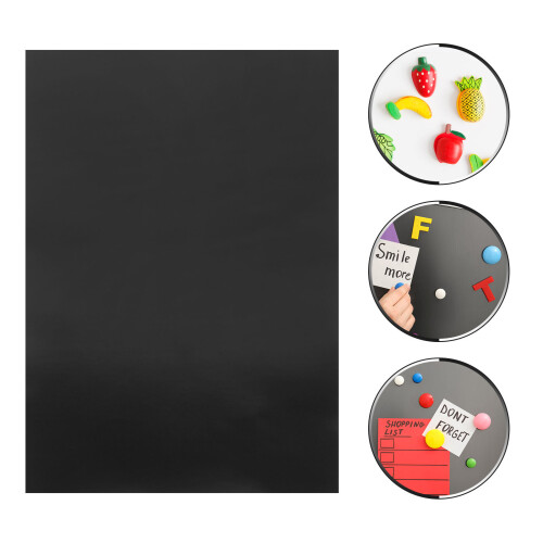 Magnetic Sheets For Crafts With Adhesive Bottom Black Color 5 Sheets 2