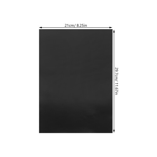 Magnetic Sheets For Crafts With Adhesive Bottom Black Color 5 Sheets 1