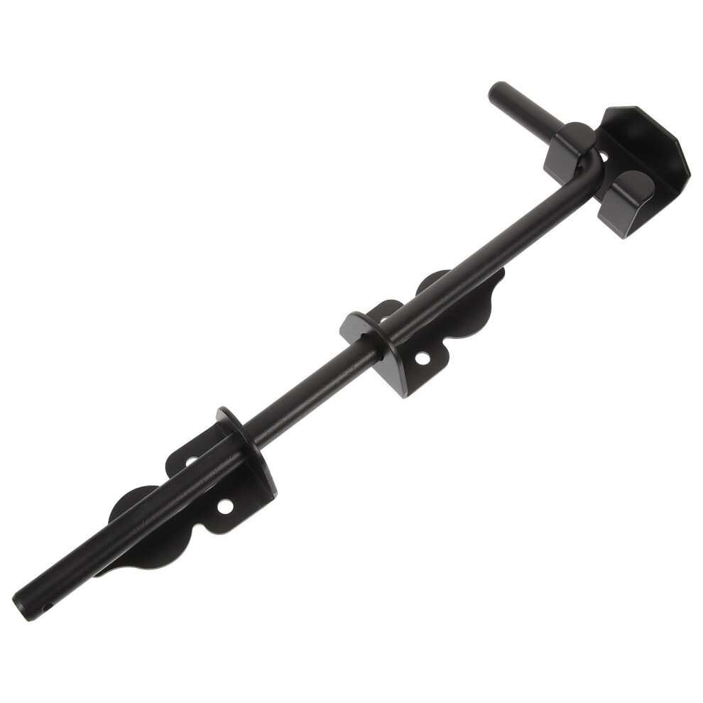 Gate Latch Heavy Duty Cane Bolt Iron Durability Black 1Set 3253498868943