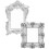 2 Pcs Mini Photo Frame Props Tiny Gold Frames Miniatures Picture 8