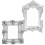 2 Pcs Mini Photo Frame Props Tiny Gold Frames Miniatures Picture 9