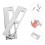 Worgeous  2 Sets Deadbolt Strike Plate Door Lock Accessories 5