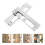 Worgeous  2 Sets Deadbolt Strike Plate Door Lock Accessories 4