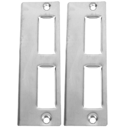 Worgeous  2 Sets Deadbolt Strike Plate Door Lock Accessories 2
