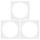 3Pcs White Paper Photo Frame Mats Pre-Cut for Artwork Display 1